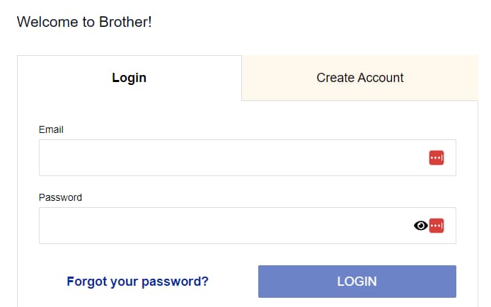 Brother Login to Register your Product