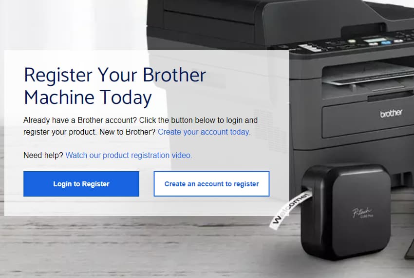 Brother Product Registration